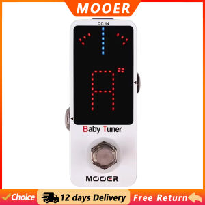 Mooer | MOOER Baby Tuner Guitar High Precision Chromatic Tuner Pedal with LED Guitar Effect Pedal Electric Guiar Parts & Accessories