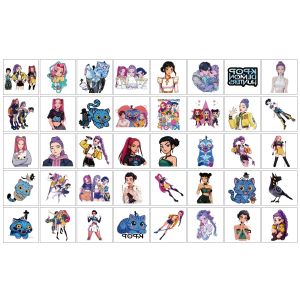 Bandai | 2026 NEW 20/25/40pcs/set Cartoon Rumi Kang Temporary Tattoo Sticker Rumi Tattoo Sticker Demonizing For Party Gifts