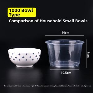 Disposable Plastic Round Food Container With Lid