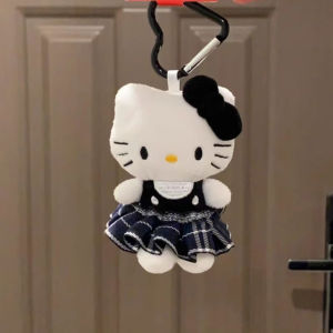 Sanrio | Cute Hello Kitty Plush Doll Keychain Kawaii Glasses Bag Pendant Cartoon Charm Soft Stuffed Toy Christmas Gift For Girls