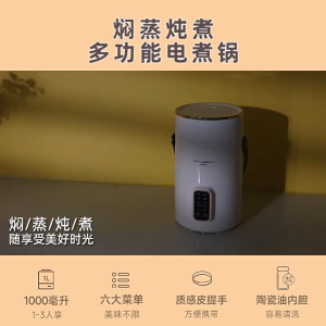 Multifunctional electric hot pot household hot pot ceramic integrated fully automatic portable noodle cooking dormitory mini small electric pot