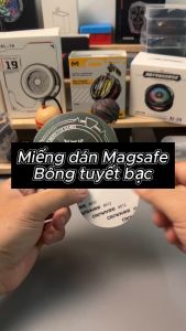 Miếng dán Magsafe bông tuyết màu bạc đẹp mắt cho các dòng điện thoại IPad không có Magsafe cho quạt tản nhiệt sò lạnh