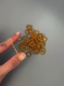 1300pcs Mini Elastic Rubber Bands Yellow Rubber Elastics Bands Home Office High Quality Stretchable Bands Package Ties Supplies