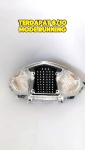 Lampu Rem LED Vega ZR 8 Dan 10 Mode Running Mode Running Auto Manual Lampu Belakang Variasi