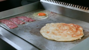 Gas Griddle Commercial Mesin Kuali Leper Burger Roti Canai Food Truck 718 720 商用燃气扒炉 铁板烧