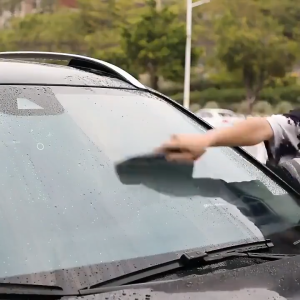 Soft Silicone Car Scraper Anti Scratch Handle Squeegee Window Mirror Glass Wiper Blade Tinted Tools