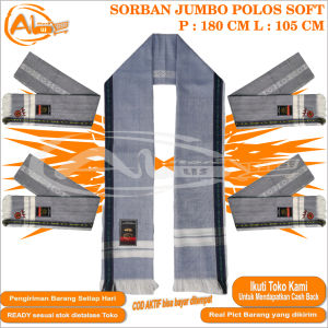 SORBAN JUMBO SURBAN SANTRI ALISKA JUMBO POLOS SURBAN DEWASA WARNA SOFT