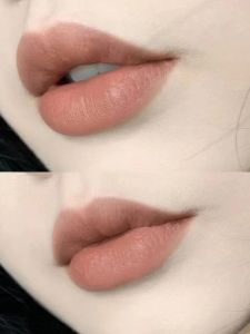 Suitable for Yellow Skin Plain Face Lipstick Lip Glaze Non-Fading No Stain on Cup Cinnamon Milk Tea Color Cameo Brown Nude Color Series Lipstick