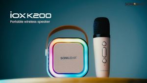 SonicGear IOX K200 Portable Wireless Speaker With Wireless Microphone | Bluetooth 5.1 | 10 Hours Playtime