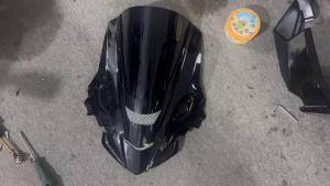 SEMSPEED Motorcycle ABS Front Windshield Windscreen Visor Wind Shield Airflow For CFMOTO 675SR 2024-2025