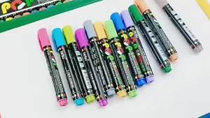12 Colour POP Whiteboard Marker SetOblique NibsErasable RefillableSafetyNon-ToxicOffice MeetingEducational Supplies