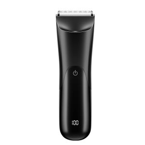 Electric Groin Hair Trimmer for MenBody Groomer & Pubic Waterproof Hair TrimmerReplaceable Ceramic Blade