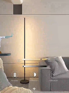 Space Saving Led Floor Lamp Vertical Design For Bedside Use