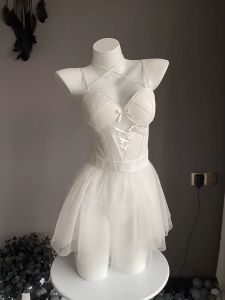 ชุดนอนกระโปรงซีทรูลูกไม้เซ็กซี่2628 จัดส่งที่รวดเร็ว