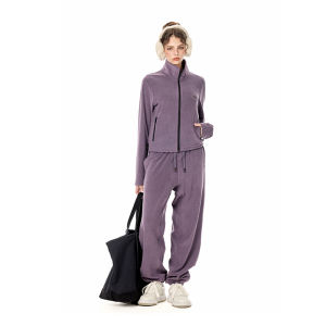 Turn Signal | Fashionable Short Fleece Jacket and Pants Set