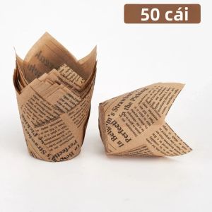 Bộ 50 Báo Phong Cách Thân Thiện Với Môi Trường Cupcake Liners Nhựa Cupcake Wrappers Cho Đám Cưới Sinh Nhật Dụng Cụ Làm Bánh Dụng Cụ