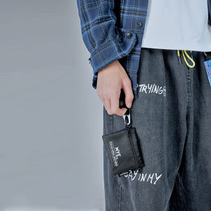 MYE Edition โลโก้ส่วนบุคคลพิมพ์กระเป๋าใส่เหรียญสร้อยคอกระเป๋าหน้าอกขนาดเล็กแบบพกพาสไตล์ญี่ปุ่นฮาร์ดแวร์กระเป๋าเหรียญ Key CHAIN