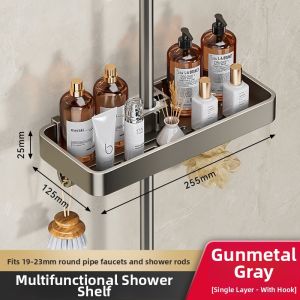 Hole-free Shower Caddy Shelf