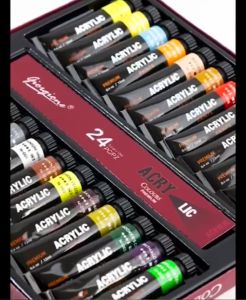 Giorgione Professional Acrylic Paint 12/24 Colors Non toxic High-quality Waterproof DIY Pigment