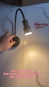 Đèn Led đọc sách chiếu tranh gắn tường phòng ngủ Led 5W 220V PT8501C Ngọc Thắng