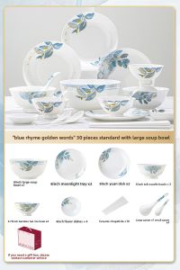 mornenjoy | Luxurious Chinese Ceramic Tableware Set