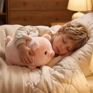 20cm Pink Flying Pig Plush Toy - Soft Winged Stuffed Animal Adorable Birthday & Room Decor Gift for Kids & Girls