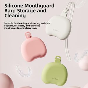 NAIFUNA | Orthodontic Invisible Brace Retainer Storage Box Portable Teeth Retainer and Denture Case