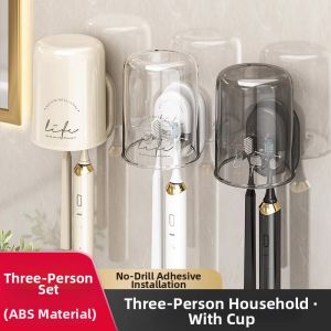 Hourleey | Drill-free Wall Mounted Bathroom Organizer Set