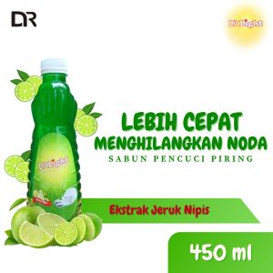 PAKET 1 LUSIN Sabun Cuci Piring 450ML Sabun Cuci Piring Ekstra Jeruk Nipis Sabun Pencuci Piring Bersihkan Lemak 450ML DR Light