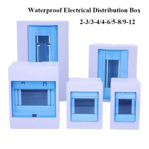 FVWF489263 Outdoor Indoor Wall Mount 2-3/3-4/4-6/5-8/9-12 Ways Distribution Protection Box Electric Transparent Cover Project Case Plastic Boxes