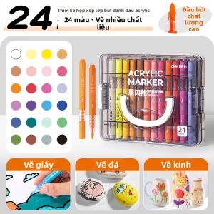 deli | Bút Lông Màu Acrylic Chống Nước Cho Trẻ Em