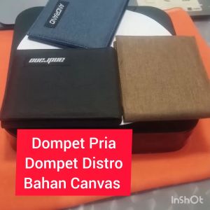 Promo Terbaru  Dompet Pria Dompet Distro Bahan Canvas Bisa bayar ditempat