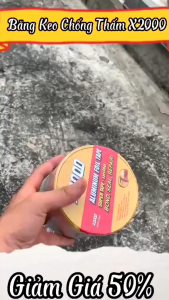 Băng Keo Chống Thấm x2000 Nhật Bản Chống Thấm Dột Dán Tường Dán Mái Tôn Nhiều Size