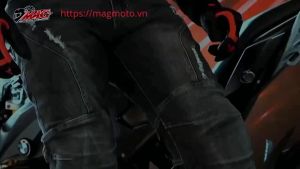 Quần giáp Jean MC-2302-B Quần Jean biker cao cấp co giãn 4 chiều