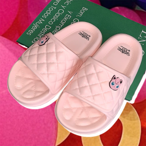 Thin Strip Pokemon Pang Ding Slippers Summer Young Adult Heart Cute Ladies Fashion Soft Bottom Eva Home Slippers