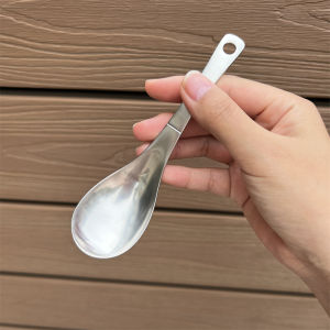 Thickened Flat Bottom 304 Stainless Steel Spoon for Eating And Drinking Adult Soup Spoons Childrens Dinner Spoons Home Use