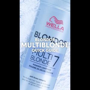 Bột Tẩy Wella Blondor-Multi Blonde 7 Nâng Sáng Tóc Đến Cấp Độ 7 Và Không Làm Đứt Gãy Tóc 400gram