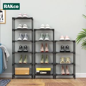 Rak Sepatu 6 Susun Portable / Tempat Sepatu Shoes Organizer 6 Tingkat Multi fungsi Black series