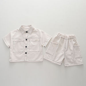 New Summer Baby Clothes Suit Children Boys Short Sleeved Shirt Shorts 2Pcs/Sets Kids Clothing Infant Costume Toddler Tracksuits