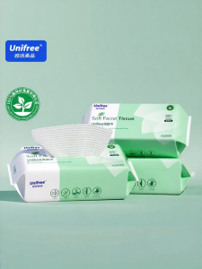 unifree | Thick & Large Baby Face Wipes Hanging Wet-Dry Towelette