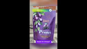 Bonz California Pitted Prunes {Whole Dried Pitted Plums} [Bundle of Six] Dried Fruit snack dessert 60g x 6 packs {Halal}