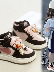 Childrens Sports Shoes 2025 New Spring Autumn Mid-Cut Casual Shoes Soft Bottom Breathable Girls And Boys Shoes