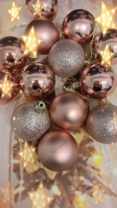 20pcs/set 6cm Rose gold Christmas ballsdecordecorationChristmas tree Christmas tree decoration