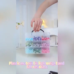 Removable 3-Layer 18/30 Grids Storage Box Plastic Organizer Transparent Toys Jewelry Cosmetic Box