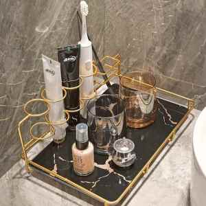 Giá Để Bàn Đánh Răng Điện Sang Trọng Ly Đựng Nước Súc Miệng Giá Để Đồ Vệ Sinh Phòng Tắm Bằng Kim Loại Giá Để Đồ Dùng Cá Nhân