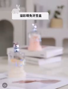 ILU871 Toothpicks Holder Case Rabbit / Tempat Tusuk gigi Premium /Tempat Cutton Buds