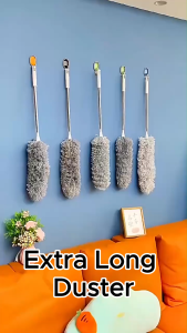 280cm Long Microfiber Duster with Bendable Head Extendable Expandable Scratch-Resistant Suitable For Clean Furniture & Higher Areas