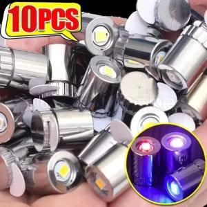 Polocat 10PCS Mini LED Light Miniature Light Bulbs for Lantern Wick Base Battery Powered Colorful Lights Party New Year Holiday Decor