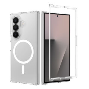 Frosted Translucent Color Skin Feel Magnetic Phone Case for Samsung Galaxy Z Fold 8 Ultra 7 6 Thin Slim Shockproof Protect Cover