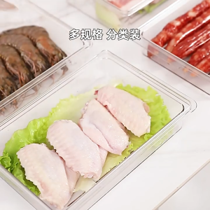 【i.Rumah】Sealed Crisper Freezer Organizer Transparent Refrigerator Storage Box Stackable